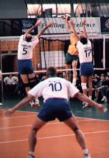 The National volleyball teams show what it is all about