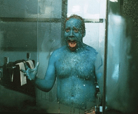 Wolfman, traumatised by the pool incident